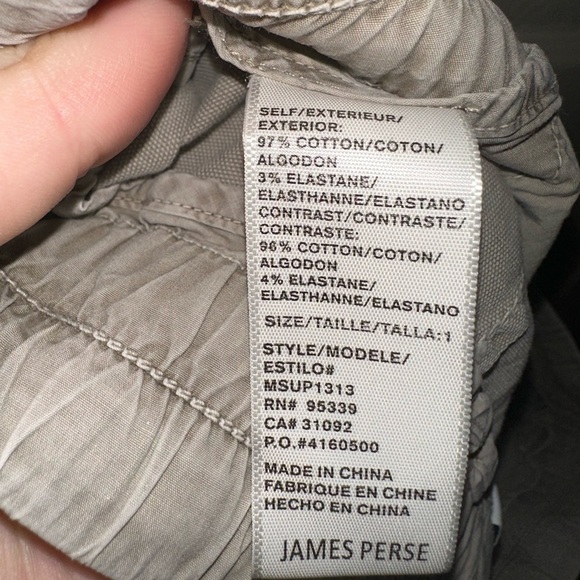 Standard James Perse estilo Gray taupe pull on pants 1 - Picture 7 of 8